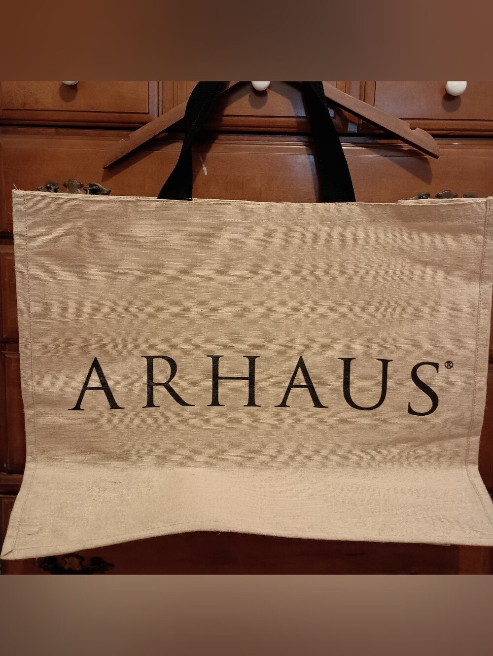 Arhaus tote bag size large